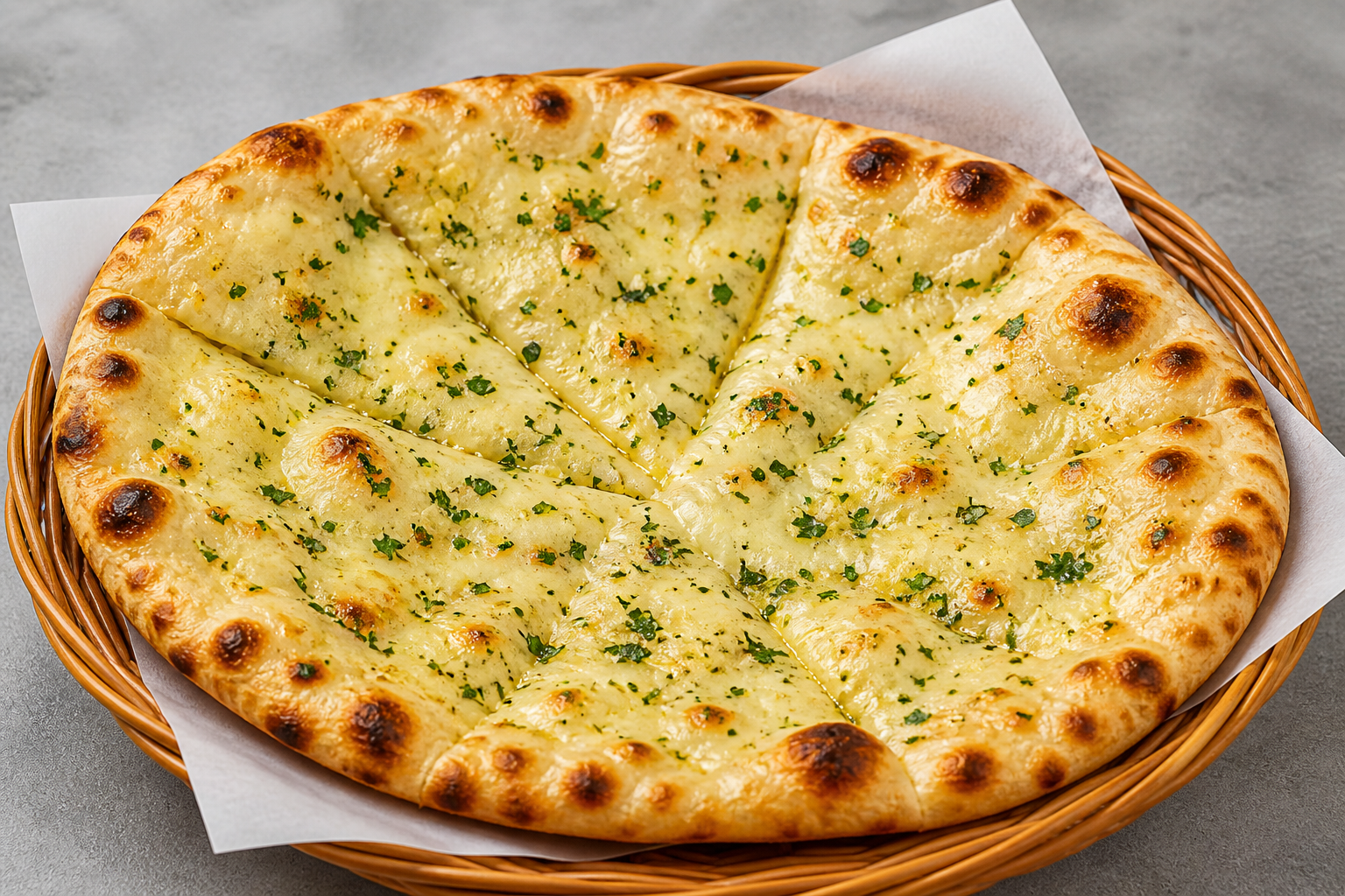 Garlic & Herb Cheese Naan